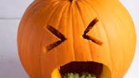 Puking Pumpkin with Guacamole Puking Pumpkin with Guacamole