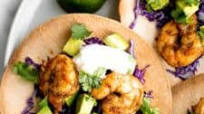 Shrimp Avocado Tostadas Shrimp Avocado Tostadas