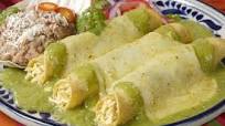 Enchiladas verdes de pollo Enchiladas verdes de pollo