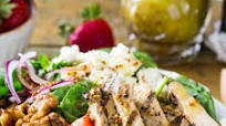 Strawberry Chicken Salad With Champagne Vinaigrette Recipe Strawberry Chicken Salad With Champagne Vinaigrette Recipe