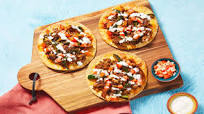 Tostadas Supremo with Turkey plus Poblano, Lime Crema & Pico de Gallo Tostadas Supremo with Turkey plus Poblano, Lime Crema & Pico de Gallo