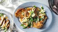 Seared Pork Chops With Apple-Fennel Slaw Seared Pork Chops With Apple-Fennel Slaw