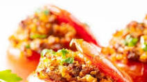 Gemista: Baked Greek Stuffed Tomatoes Recipe Gemista: Baked Greek Stuffed Tomatoes Recipe