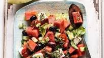 Greek Watermelon Feta Salad with Basil Vinaigrette Greek Watermelon Feta Salad with Basil Vinaigrette