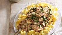 Veal & mushroom pappardelle Veal & mushroom pappardelle
