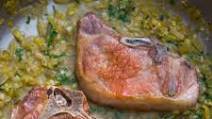 Pork Chops With White Wine and Leek Pan Sauce Recipe Pork Chops With White Wine and Leek Pan Sauce Recipe