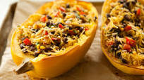 Spicy Spaghetti Squash with Black Beans Spicy Spaghetti Squash with Black Beans
