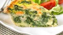 Three Cheese Quiche with Spinach and Shrimp Three Cheese Quiche with Spinach and Shrimp