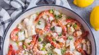 Baked Shrimp and Cod Fish Baked Shrimp and Cod Fish