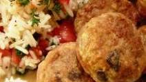 Greek Lamb Patties w/Minted Rice Greek Lamb Patties w/Minted Rice
