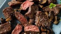 Air Fryer Steak Bites & Mushrooms Air Fryer Steak Bites & Mushrooms