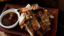 Chargrilled Chiang Mai pork belly Chargrilled Chiang Mai pork belly