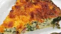 Easy Cheesy Spinach and Ham Crustless Quiche Easy Cheesy Spinach and Ham Crustless Quiche