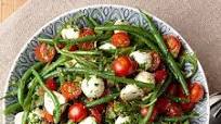 Green Bean Salad with Tomatoes, Arugula & Basil Dressing Green Bean Salad with Tomatoes, Arugula & Basil Dressing