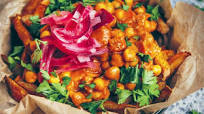 Chana masala fries Chana masala fries