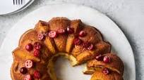 Pumpkin-Cranberry Bundt Cake with Cream Cheese Filling Pumpkin-Cranberry Bundt Cake with Cream Cheese Filling