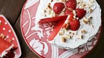 Watermelon Cake with Whipped Coconut Cream Watermelon Cake with Whipped Coconut Cream