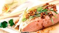 Cantonese Style Steamed Salmon Fillet Cantonese Style Steamed Salmon Fillet