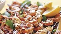 Grilled Chicken and Shrimp Kebabs with Lemon and Garlic Grilled Chicken and Shrimp Kebabs with Lemon and Garlic