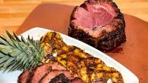 Holy Grail Mangalitsa Ham with Jamaican Jerk Pineapple Brown Sugar Glaze Holy Grail Mangalitsa Ham with Jamaican Jerk Pineapple Brown Sugar Glaze