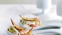 Seafood Tostada Bites Seafood Tostada Bites