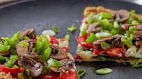 Chicken Crust Veggie Pizza Chicken Crust Veggie Pizza