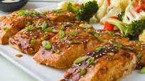 Hoisin Maple Glazed Salmon with Vegetables Hoisin Maple Glazed Salmon with Vegetables