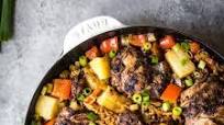 One Pan Caribbean Jerk Chicken with Pineapple-Coconut Rice One Pan Caribbean Jerk Chicken with Pineapple-Coconut Rice