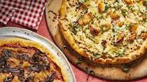 Vegan White Pizza With Artichoke Tofu Ricotta and Roasted Garlic Vegan White Pizza With Artichoke Tofu Ricotta and Roasted Garlic