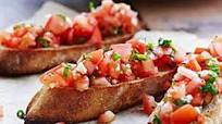 Bruschetta med frisk tomat Bruschetta med frisk tomat
