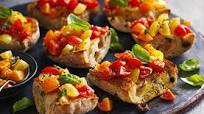 Tomato and basil bruschetta Tomato and basil bruschetta