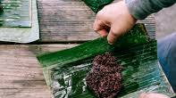 Grilled Coconut Sticky Rice Grilled Coconut Sticky Rice