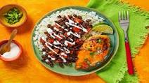 Cheesy Southwest Chicken & Rice with Black Beans & Lime Crema Cheesy Southwest Chicken & Rice with Black Beans & Lime Crema