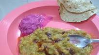 oats khichdi with beetroot raita oats khichdi with beetroot raita
