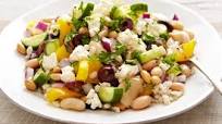 Bean and barley Greek salad Bean and barley Greek salad