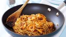 Delicious Spaghetti with Shrimp in Sicilian Sauce Delicious Spaghetti with Shrimp in Sicilian Sauce