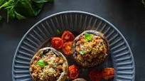 Recipe for Portobello Stuffed Mushrooms | Vegan and Gluten-Free Recipe for Portobello Stuffed Mushrooms | Vegan and Gluten-Free