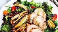 Roast Pork Salad with Caramelized Onions and Charred Fennel Roast Pork Salad with Caramelized Onions and Charred Fennel
