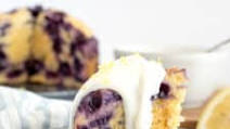Instant Pot Blueberry Breakfast Cake with Honey Lemon Yogurt Sauce Instant Pot Blueberry Breakfast Cake with Honey Lemon Yogurt Sauce