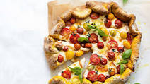 Pumpkin crust pizza with smoked mozzarella and basil Pumpkin crust pizza with smoked mozzarella and basil