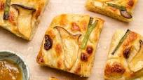 Miso Garlic Butter Focaccia with Mushrooms and Scallions Miso Garlic Butter Focaccia with Mushrooms and Scallions