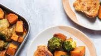 Roasted Sheet Pan Chicken, Sweet Potatoes, and Broccoli Roasted Sheet Pan Chicken, Sweet Potatoes, and Broccoli