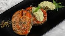 Pan seared salmon steak Pan seared salmon steak
