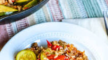 Zucchini Ground Beef Rice Skillet Zucchini Ground Beef Rice Skillet