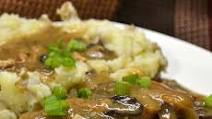 Pork Chops With Caramelized Onion-Mushroom Sauce Pork Chops With Caramelized Onion-Mushroom Sauce
