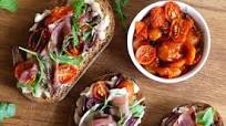 Summer Tomatoes and Prosciutto Bruschetta Summer Tomatoes and Prosciutto Bruschetta