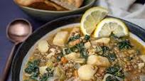 Lebanese Lentil Soup with Lemon and Kale Lebanese Lentil Soup with Lemon and Kale