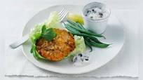 Salmon Burgers with Blueberry Lemon Raita Salmon Burgers with Blueberry Lemon Raita