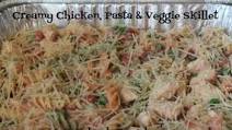 Creamy Chicken, Pasta & Veggie Skillet Recipe Creamy Chicken, Pasta & Veggie Skillet Recipe