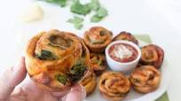 Spinach Asiago Pizza Rolls Spinach Asiago Pizza Rolls